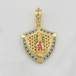 Dije Virgen de Guadalupe 6.55g / 1 1/2 in Dos Oros Amarillo Blanco 18K