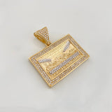 Dije La Última Cena 10.25g / 1 1/4 in Dos Oros Amarillo Blanco 18K