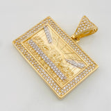 Dije La Última Cena 10.25g / 1 1/4 in Dos Oros Amarillo Blanco 18K