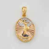 Dije San Miguel Arcángel 4.3g / 1 1/4 in Cuatro Oros 18K