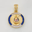 Dije Virgen de Guadalupe 7g / 1 1/2 in Dos Oros Amarillo Blanco 18K