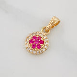Dije Halo Circulo 0.9g / 1/2 in Oro Amarillo 18K
