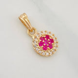 Dije Halo Circulo 0.9g / 1/2 in Oro Amarillo 18K