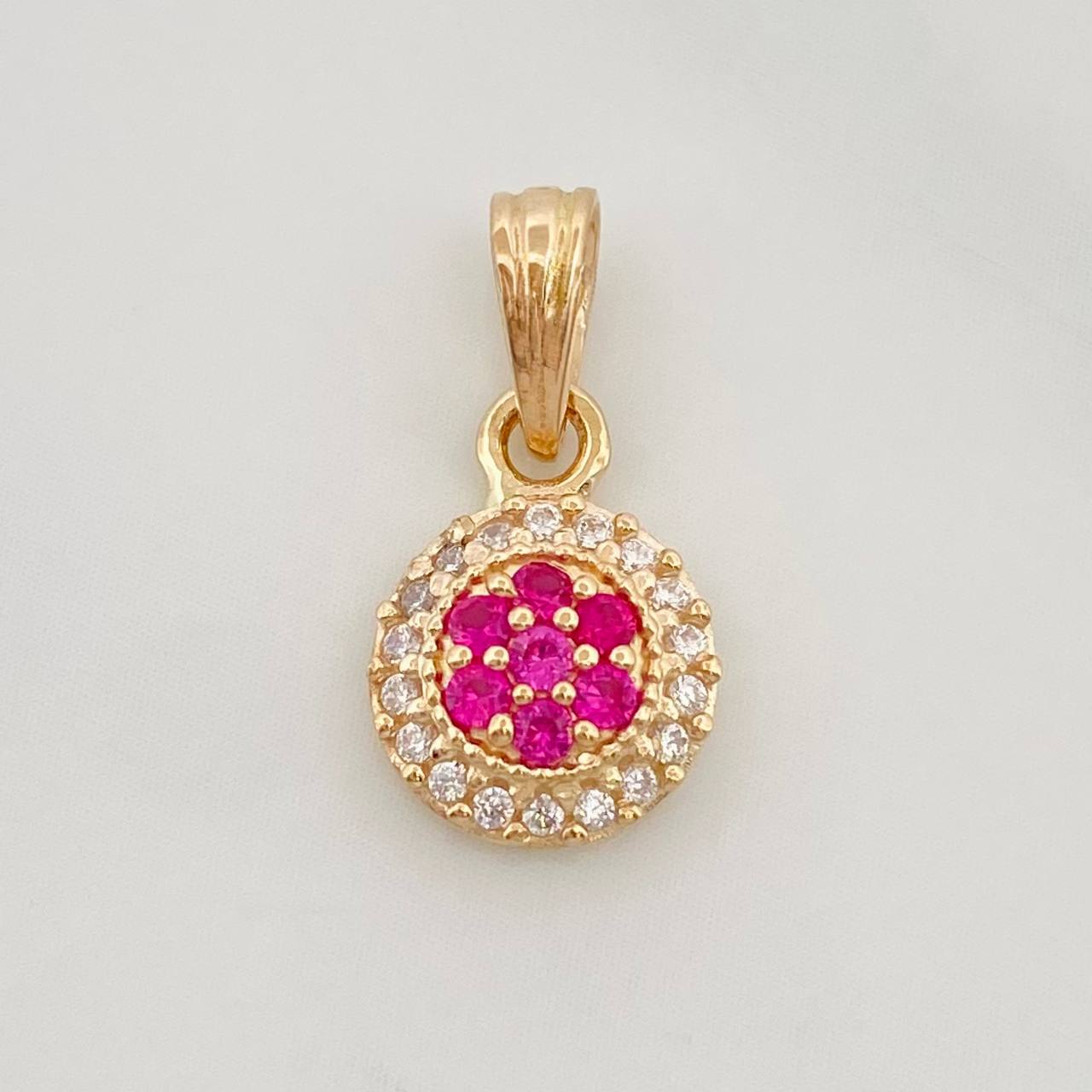 Dije Halo Circulo 0.9g / 1/2 in Oro Amarillo 18K