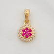 Dije Halo Circulo 0.9g / 1/2 in Oro Amarillo 18K