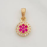 Dije Halo Circulo 0.9g / 1/2 in Oro Amarillo 18K