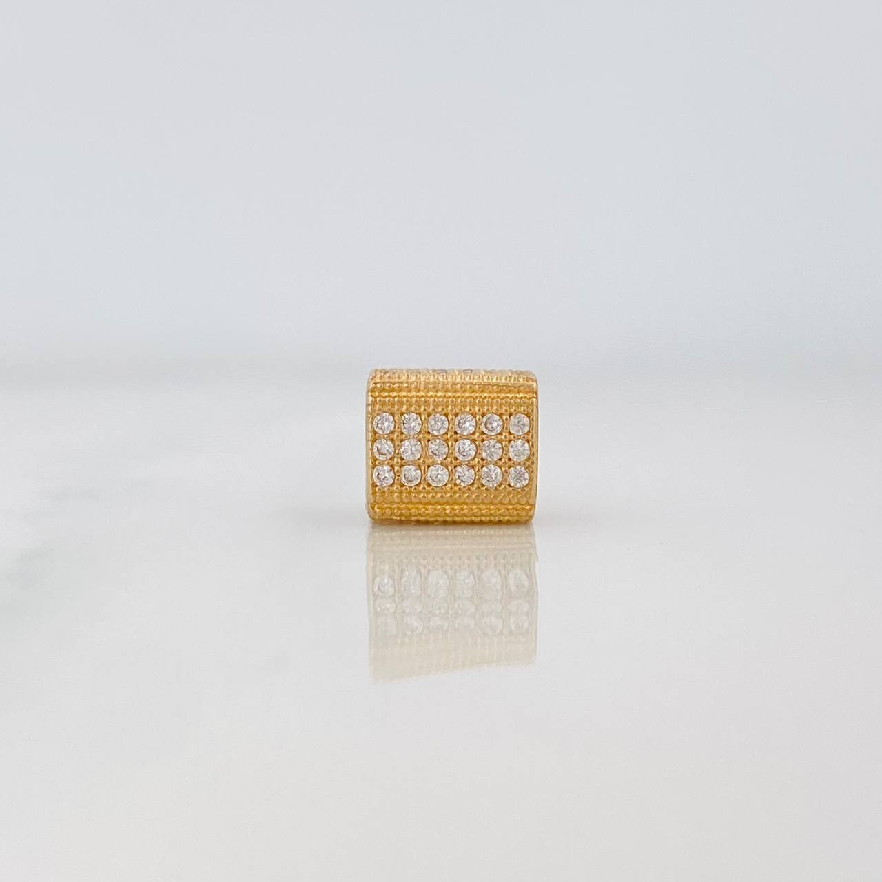 Charm Rectangular 1.7g / 1/4 in Yellow Gold 18K