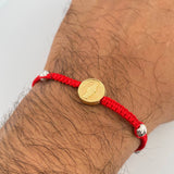 Red Miraculous Virgin Bracelet 1.65gr / 18K Gold &