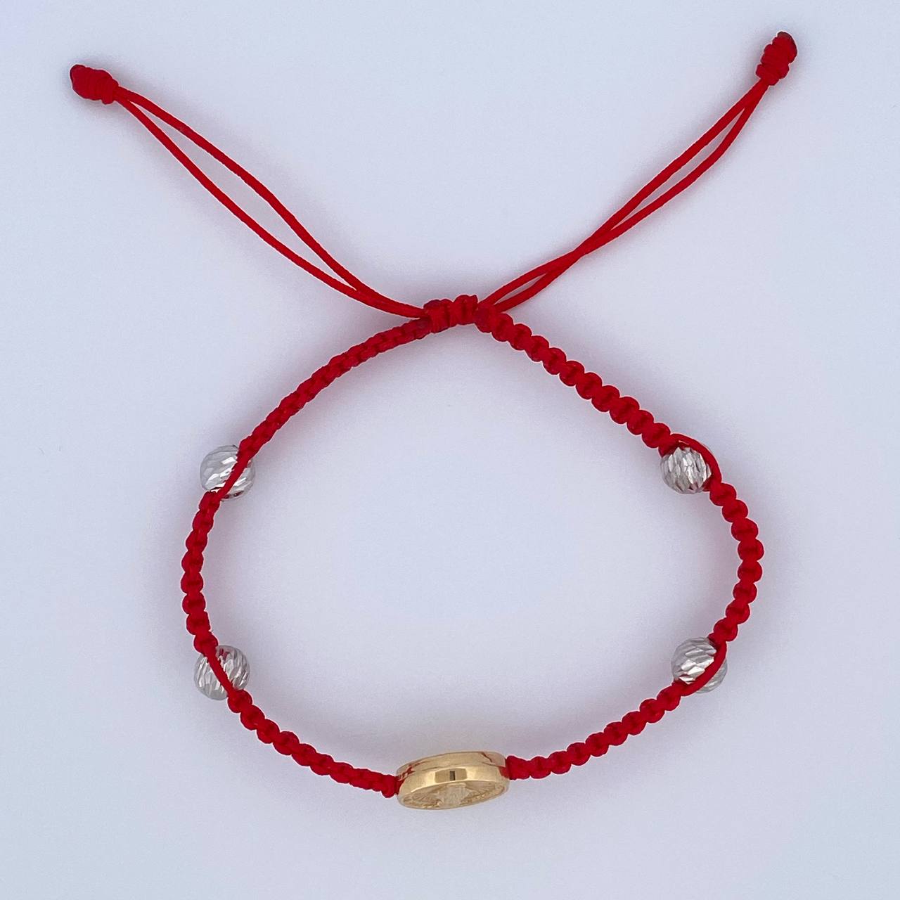 Red Miraculous Virgin Bracelet 1.65gr / 18K Gold &