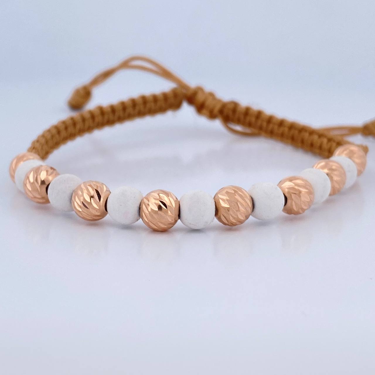 Beige Bracelet Beads 1.6gr / 18K Gold &