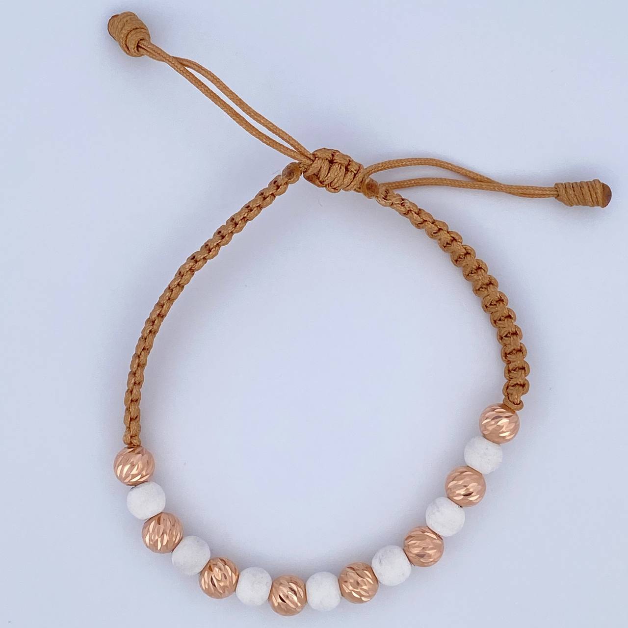 Beige Bracelet Beads 1.6gr / 18K Gold &