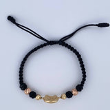 Black Horseshoe Bracelet 1.75gr / 18K Gold &