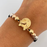 Black Horseshoe Bracelet 2.35gr / 18K Gold &