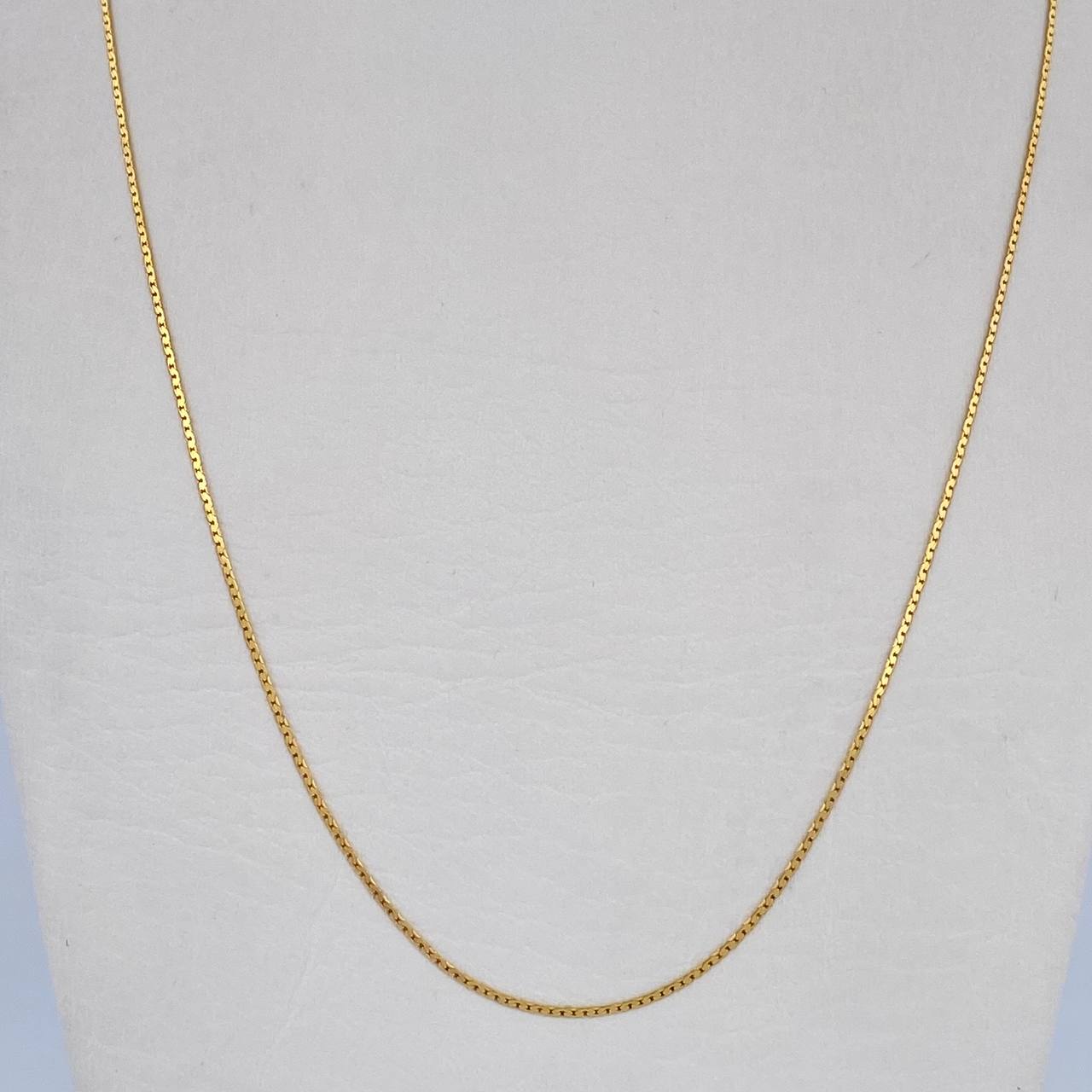 Flat Snake Chain 1.35gr / 17.9in / +3 18K Gold &