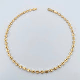 Ankle bracelet GC 6.6gr / 31.2cm / 3.65mm Diamond Cut 18K Yellow Gold &