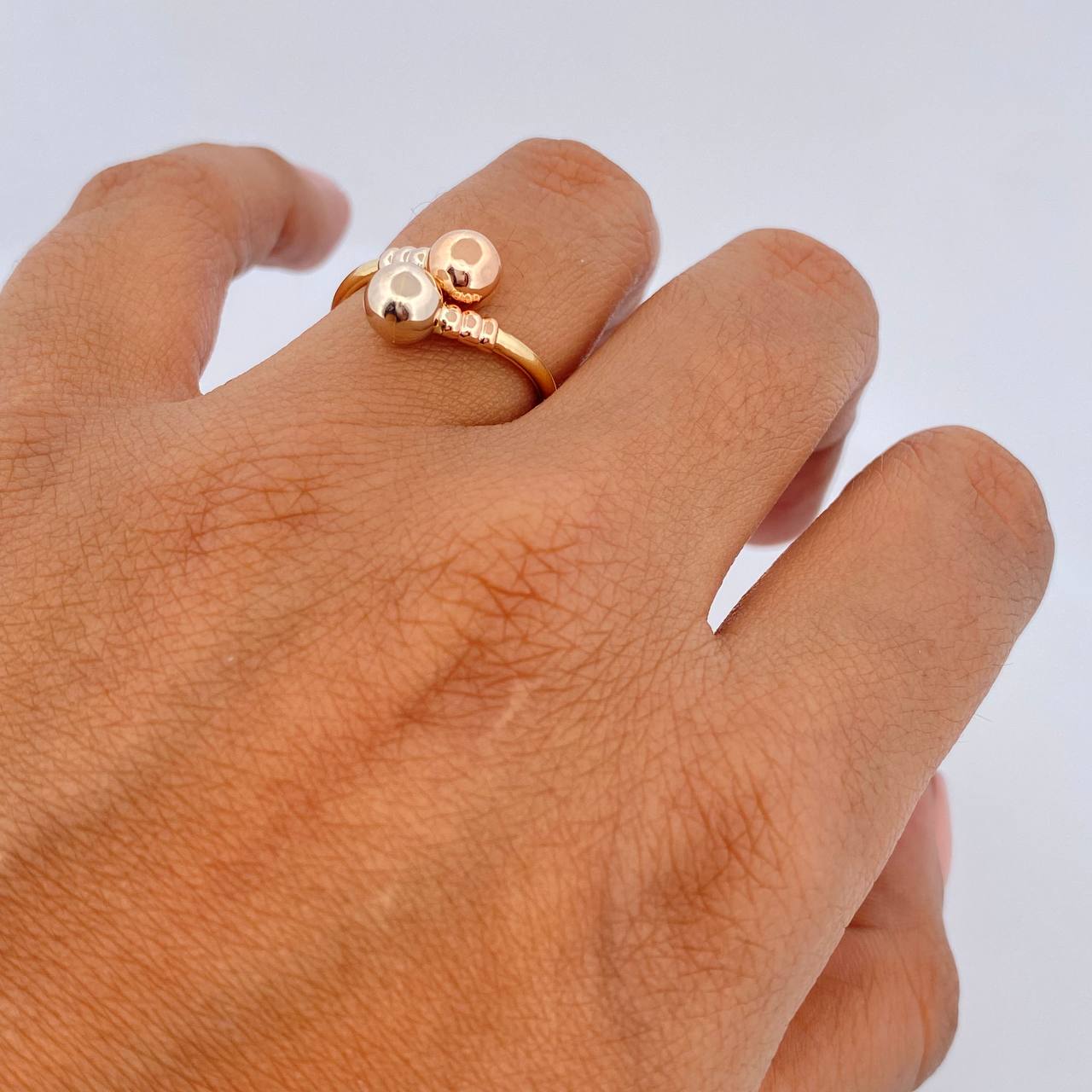 Ring You And Me 1.45gr / Size 6 / Three 18K Golds $