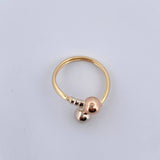 Ring You And Me 1.45gr / Size 6 / Three 18K Golds $