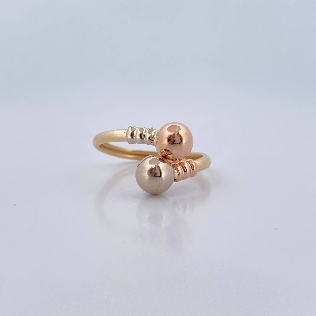 Ring You And Me 1.45gr / Size 6 / Three 18K Golds $