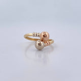 Ring You And Me 1.45gr / Size 6 / Three 18K Golds $