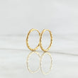 Candongas Aro Rayado 0.65 g / 1.2 cm Oro Amarillo 18K