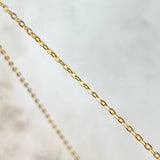 Classic Link Chain Flowers 4.8gr / 45cm / White Resin 18K Yellow Gold ©