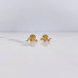Stud Earrings Snake 0.5gr / Smooth 18K Yellow Gold $
