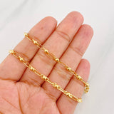 Cadena Rustica Burbuja 9.95g / 22 in / 3.3mm Oro Amarillo 18K