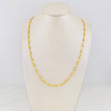 Cadena Rustica Burbuja 9.95g / 22 in / 3.3mm Oro Amarillo 18K