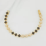 Pulso Flores 10.2g / 5 1/2 in / 6mm Oro Amarillo 18K
