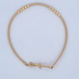 Flex Cross Bracelet 2.05gr / 7.5in-8.3in / +4 18K Gold $