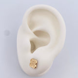 Stud Earrings Clover 1.15gr / 18K Gold &