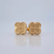 Stud Earrings Clover 1.15gr / 18K Gold &