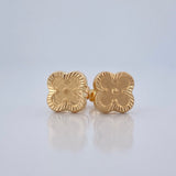 Stud Earrings Clover 1.15gr / 18K Gold &