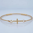 Flex Cross Bracelet 2.05gr / 7.5in-8.3in / +4 18K Gold $