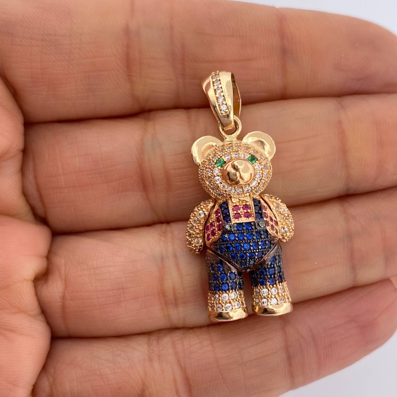 Articulated Bear Pendant 9.15gr / 3.5cm / 18K Gold &