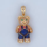 Articulated Bear Pendant 9.15gr / 3.5cm / 18K Gold &
