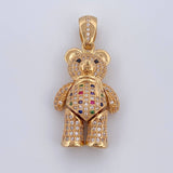 Articulated Bear Pendant 9.45gr / 3.5cm / 18K Gold &