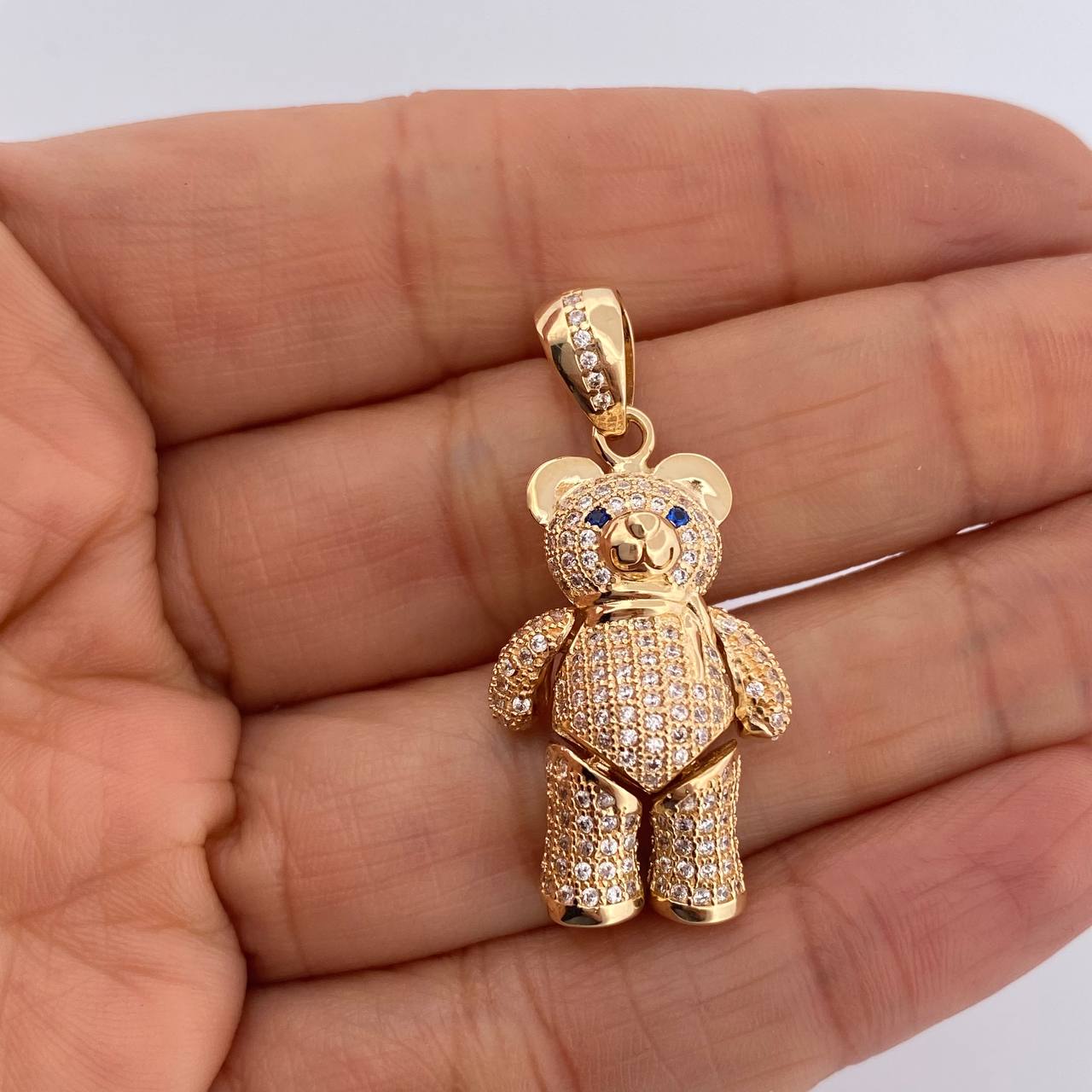 Pendant Articulated Bear 8.85gr / 3.45cm / 18K Gold &