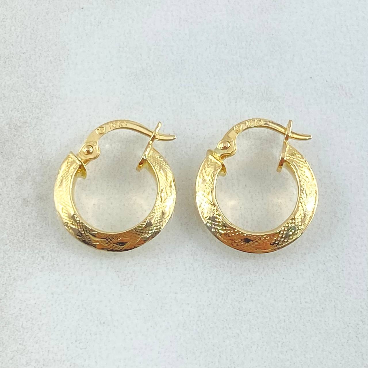 Hoop Earrings Clau 1.25gr / 1.5cm / 18K Gold