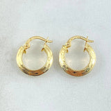 Hoop Earrings Clau 1.25gr / 0.6in / 18K Gold