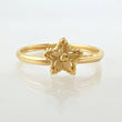 Anillo Estrella Diamantada 1gr / T6 1/4 / Oro Amarillo 18K