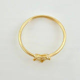 Anillo Estrella Diamantada 1gr / T6 1/4 / Oro Amarillo 18K