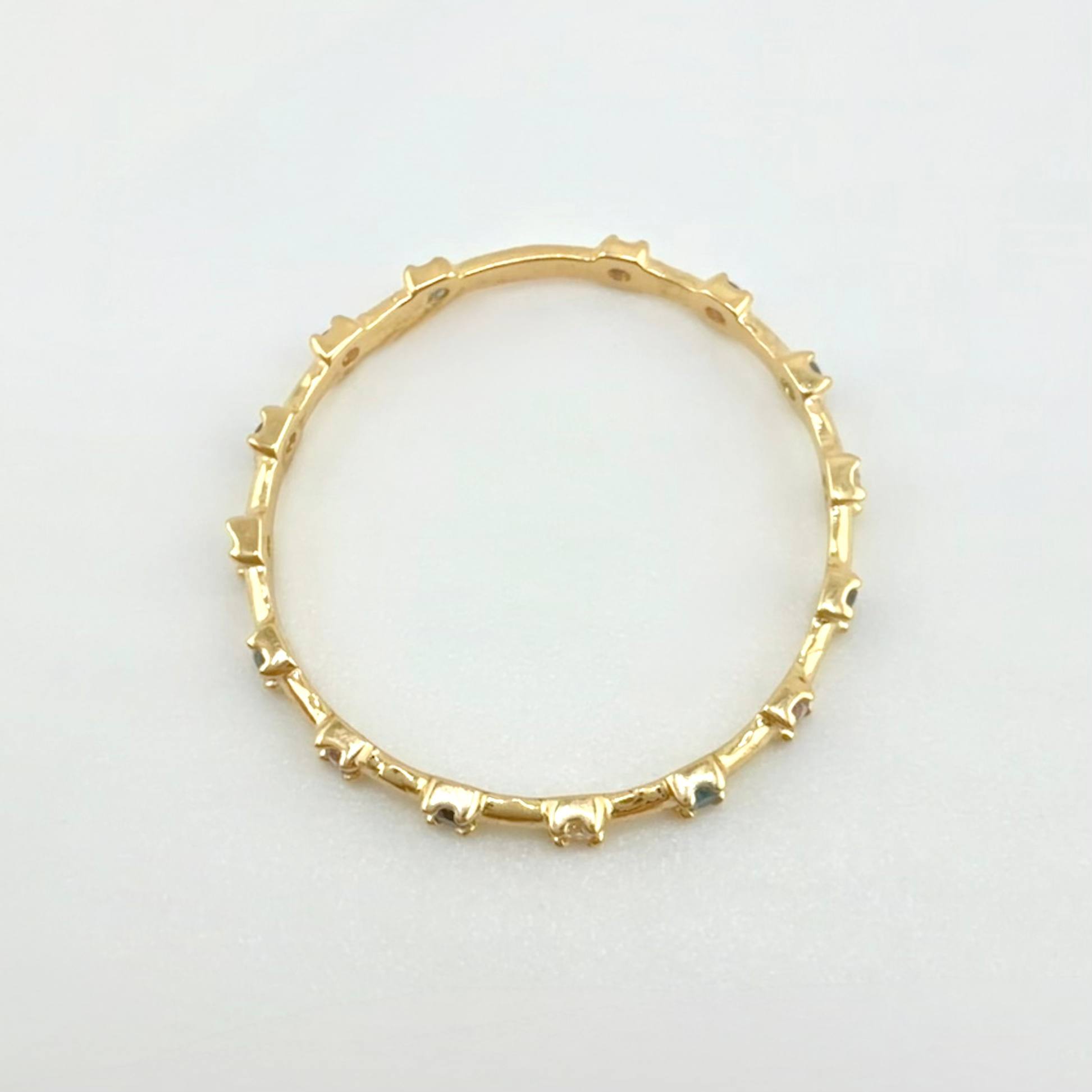 Anillo Centella Alternada 0.85gr / T7 / Oro Amarillo 18K ©
