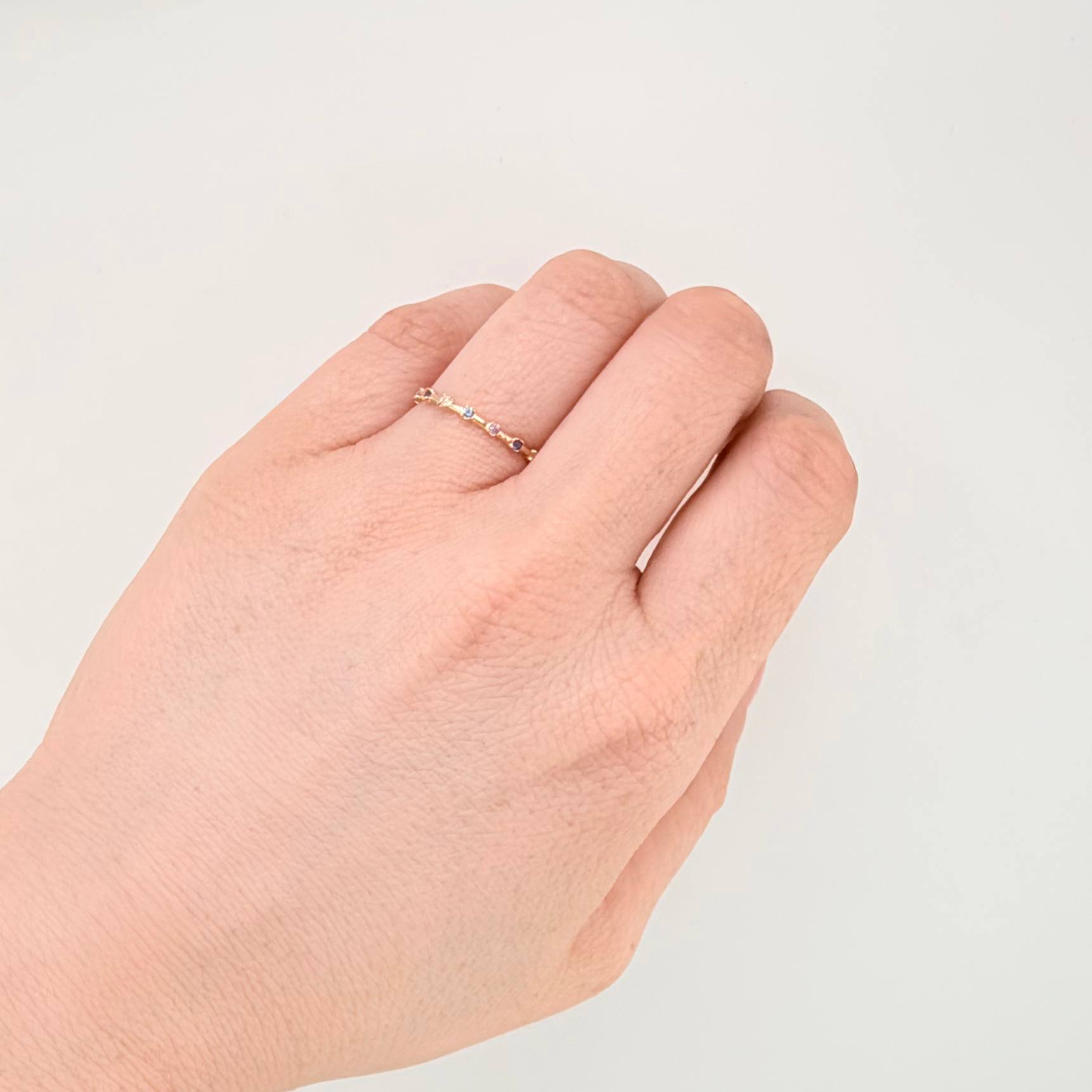 Anillo Centella Alternada 0.85gr / T7 / Oro Amarillo 18K ©