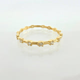 Anillo Centella Alternada 0.85gr / T7 / Oro Amarillo 18K ©