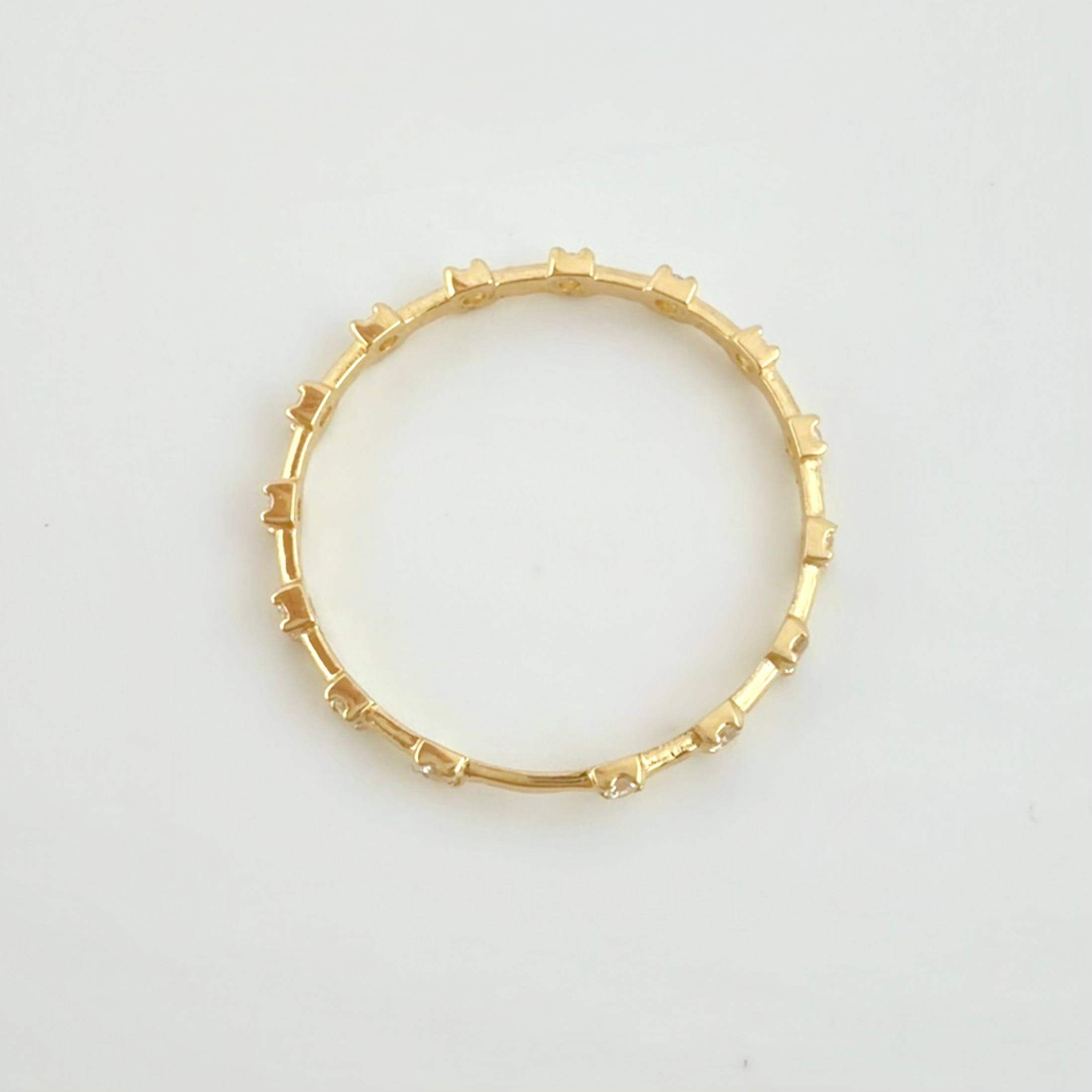 Anillo Centella Alternada 0.85gr / T7 / Oro Amarillo 18K ©
