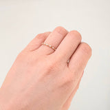 Anillo Centella Alternada 0.85gr / T7 / Oro Amarillo 18K ©