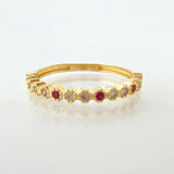 Anillo Churumbela Burbujas 1.65gr / T6 3/4 / Oro Amarillo 18K ©