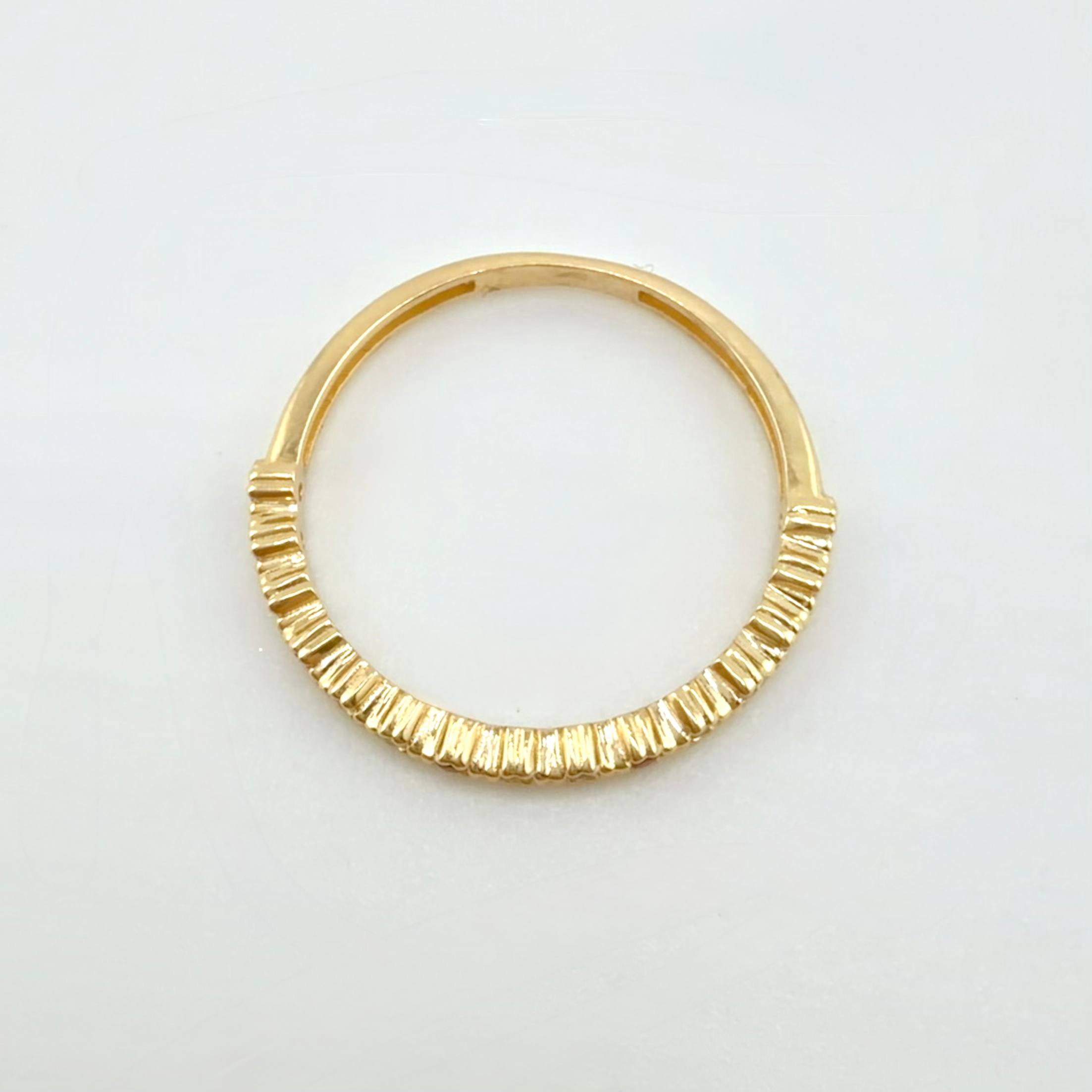 Anillo Churumbela Burbujas 1.65gr / T6 3/4 / Oro Amarillo 18K ©