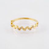 Anillo Rama De Laurel 1.2gr / T7 1/2 / Oro Amarillo 18K
